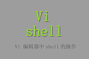 Vi 编辑器中shell命令的应用