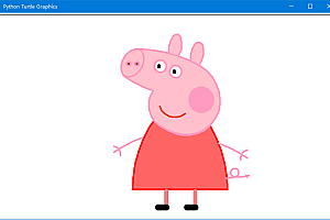 python3 绘制小猪佩奇